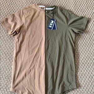 MSX Men's Short Sleeve Tee(2) - Tan and Green